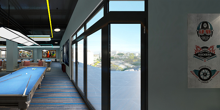 做设计的蜂蜜脐陈-台球室-装修设计方案