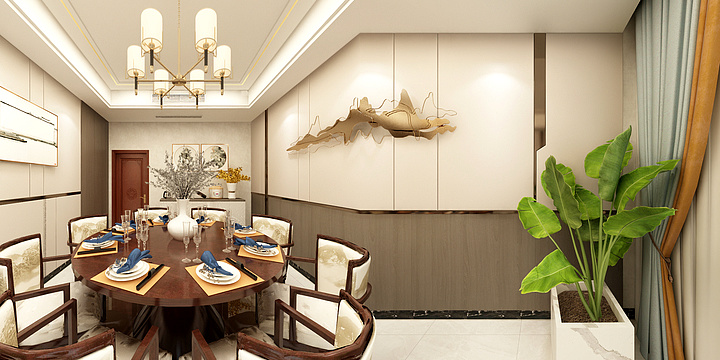 设计一一凌菲-餐厅1-装修设计方案