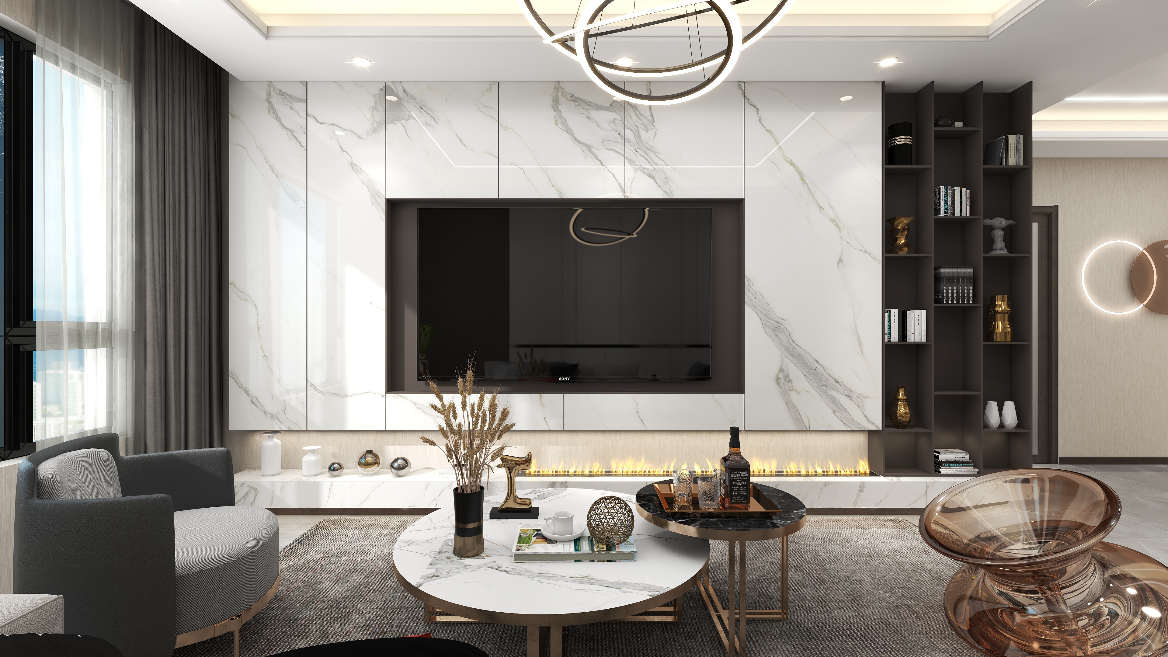 塞尚筑家RYTU-洪泽澜轩5#B户型装修效果图