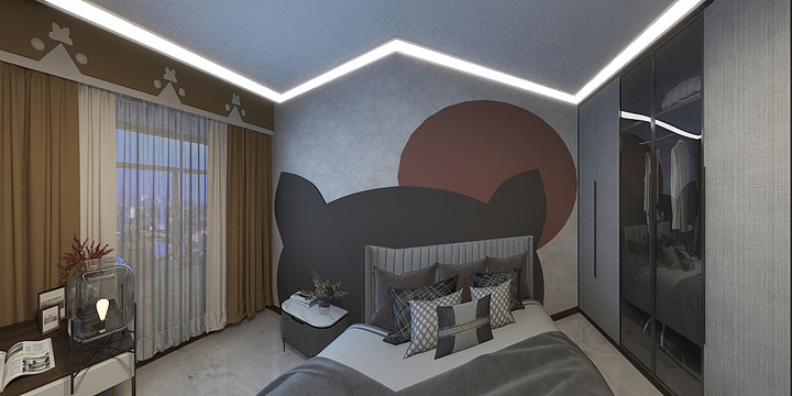 设计师-胖子何-南宁-天誉花园-梁舒淇-新中式雅居-装修设计方案