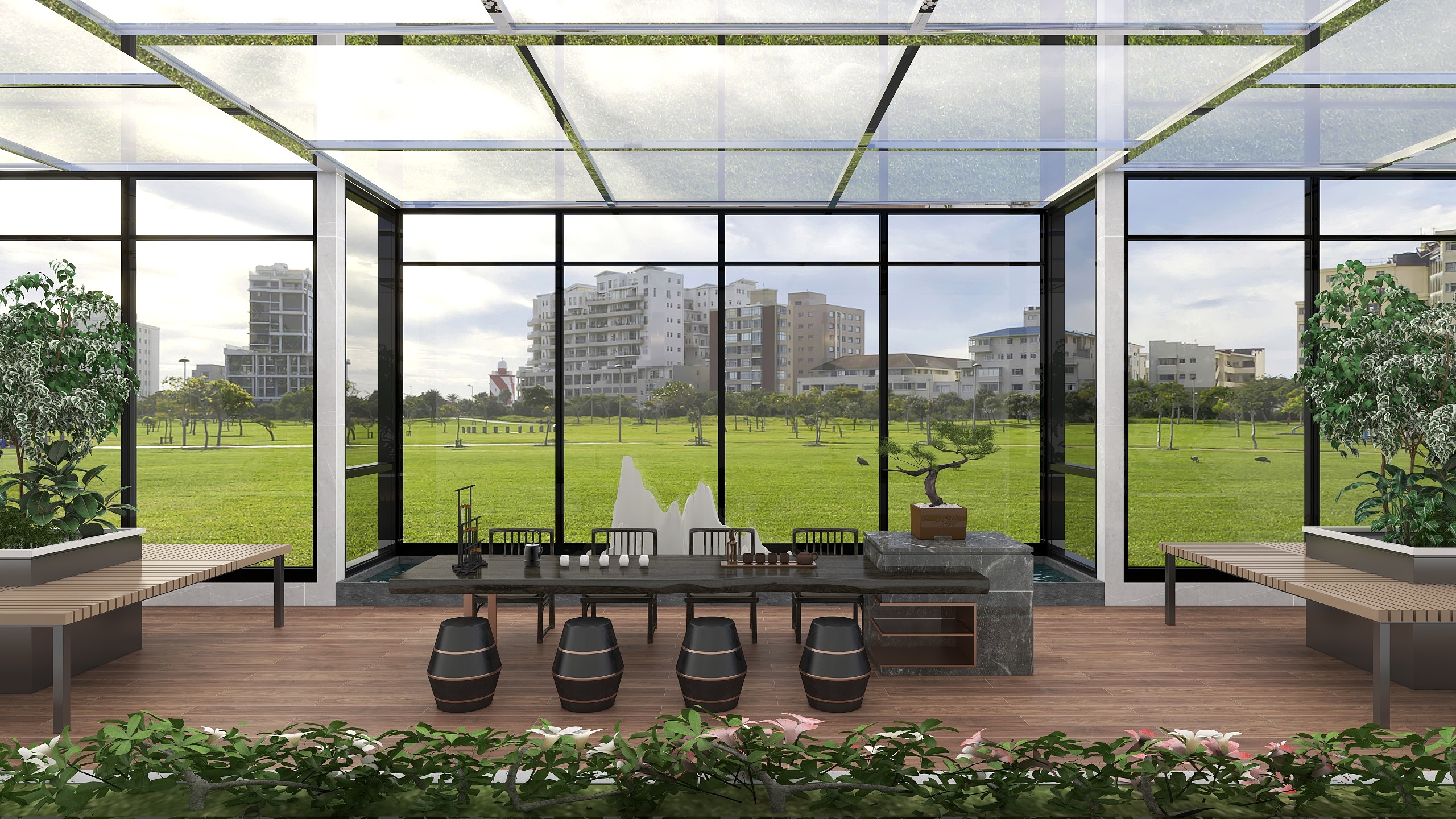 古子画-中式庭院-装修设计方案