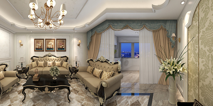 七洛-凯旋大道欧式-装修设计方案