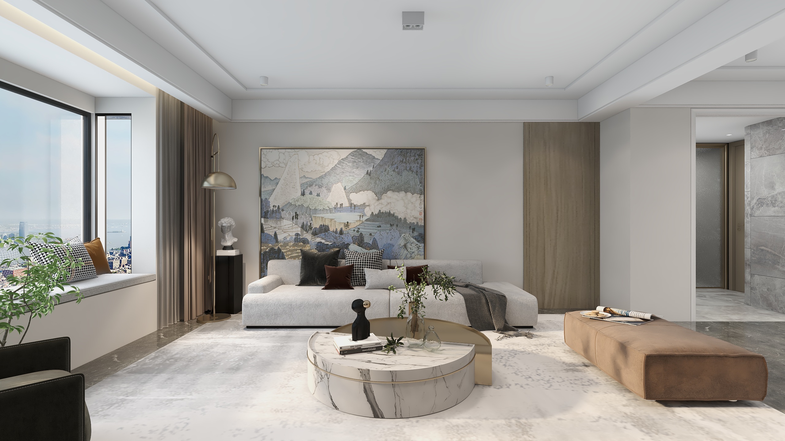 虎妞嘎子-《天韵尚城》现代复古|三居室-装修设计方案