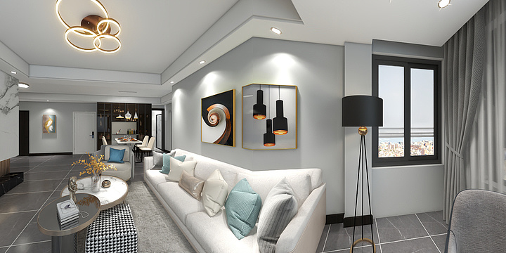 为生活添彩-龙悦湾现代轻奢四室1厅一厨2卫-装修设计方案