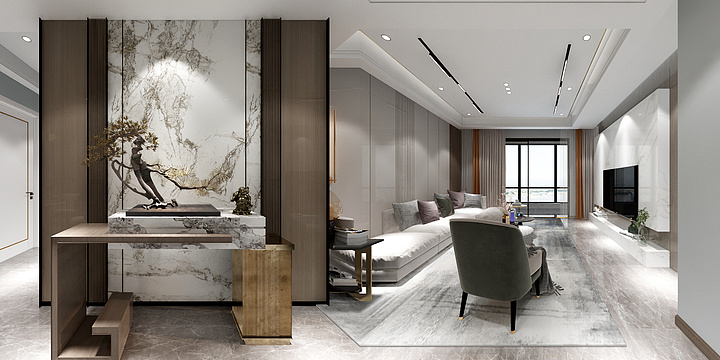 豪匠686868688-万城名邸金毛140方-装修设计方案