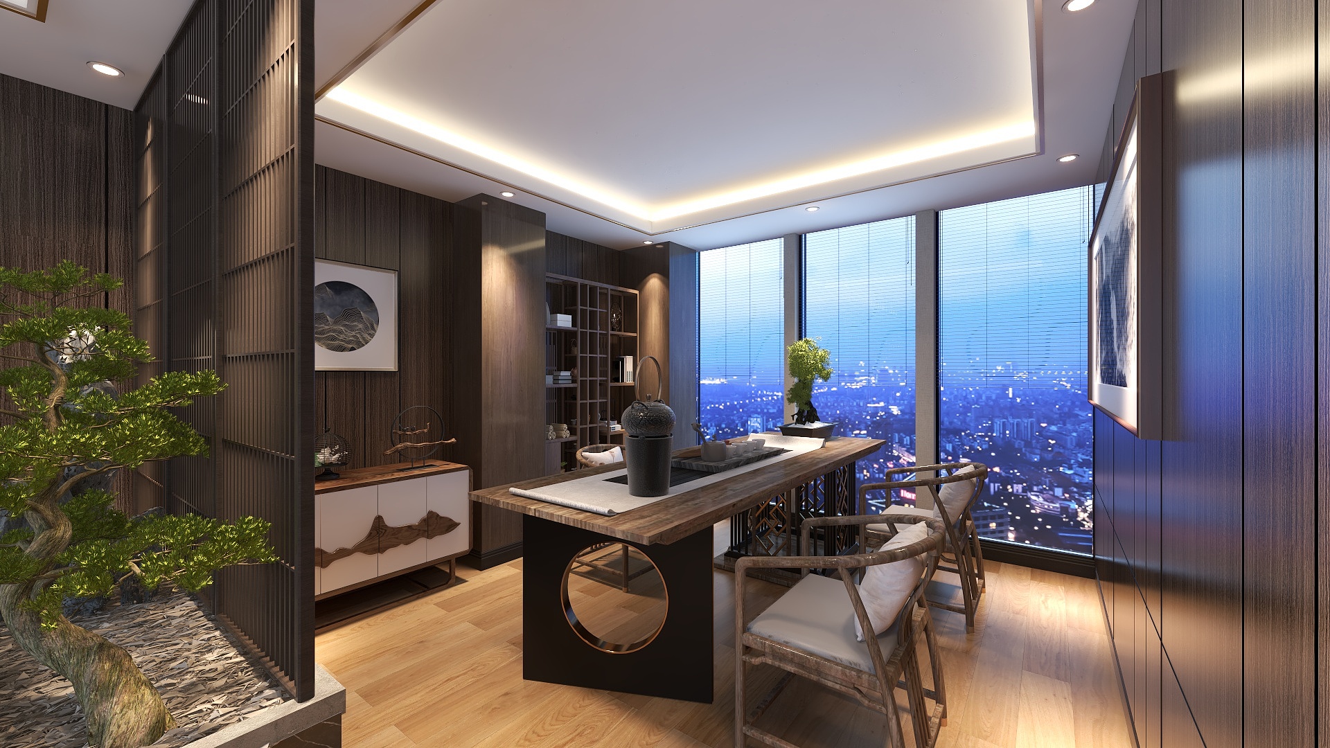 猪是念过来倒-茶室装修效果图