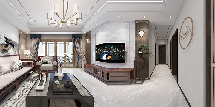 泸县品致装饰-鑫洋御府7-2504-装修设计方案