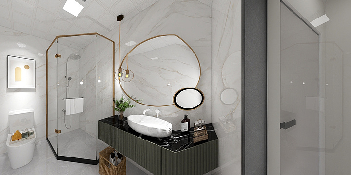 使法国公主-轻奢绿-装修设计方案