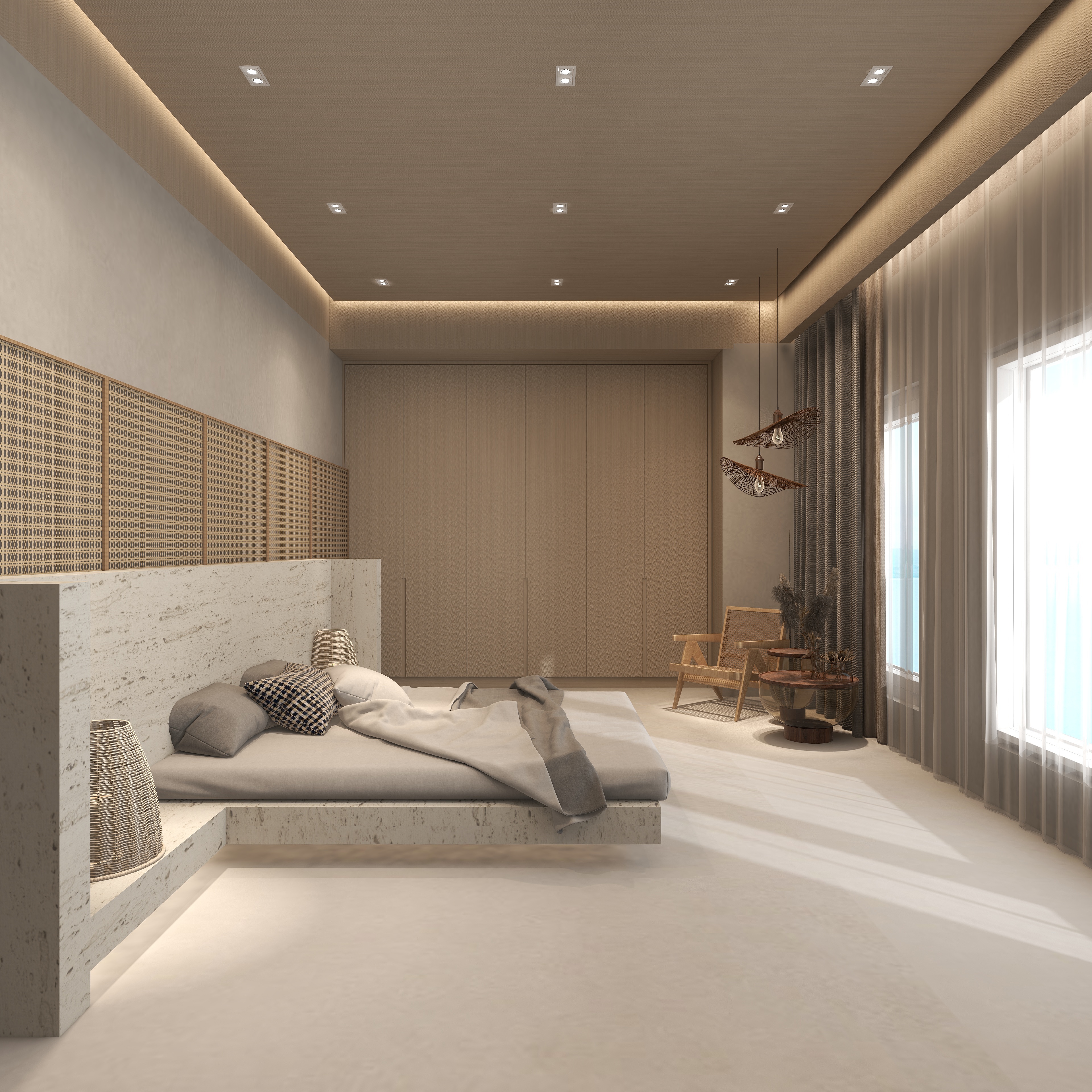 郭峻伸-侘寂风的民宿装修效果图