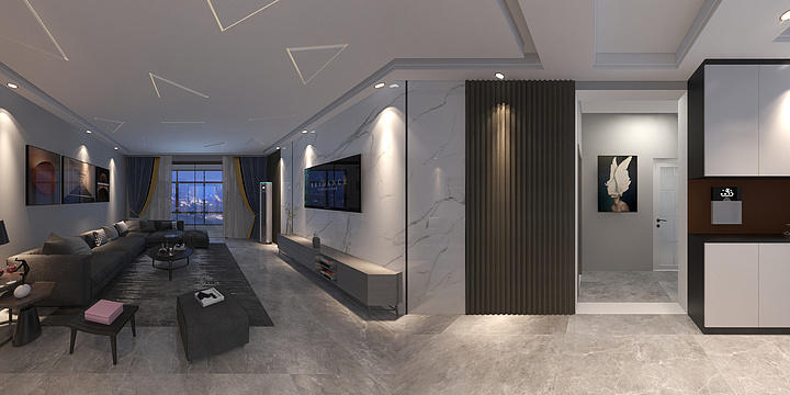 欧铂丽整装全屋定制-宏云社区147平方-装修设计方案