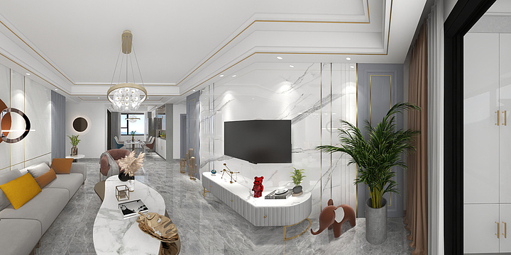 leevtl-七星城7#2501效果图-装修设计方案