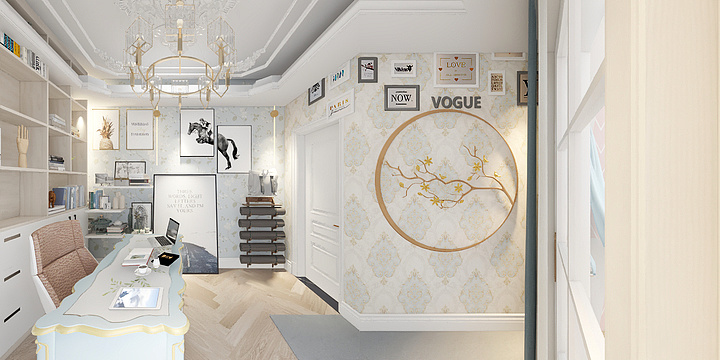 官方认定THzw-瑞和园89.50㎡B户型3室2厅1卫-装修设计方案