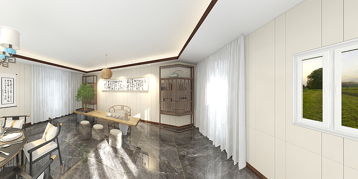 王园然-招待室-装修设计方案