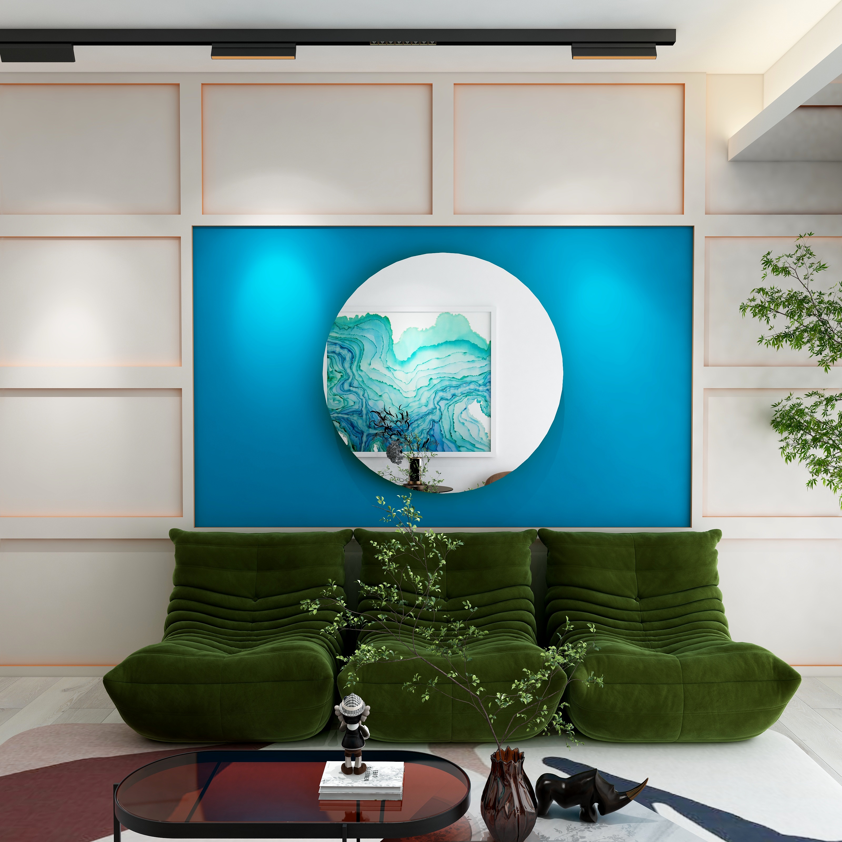 MIAOMIAOHOUSE-现代72平《蓝》-装修设计方案