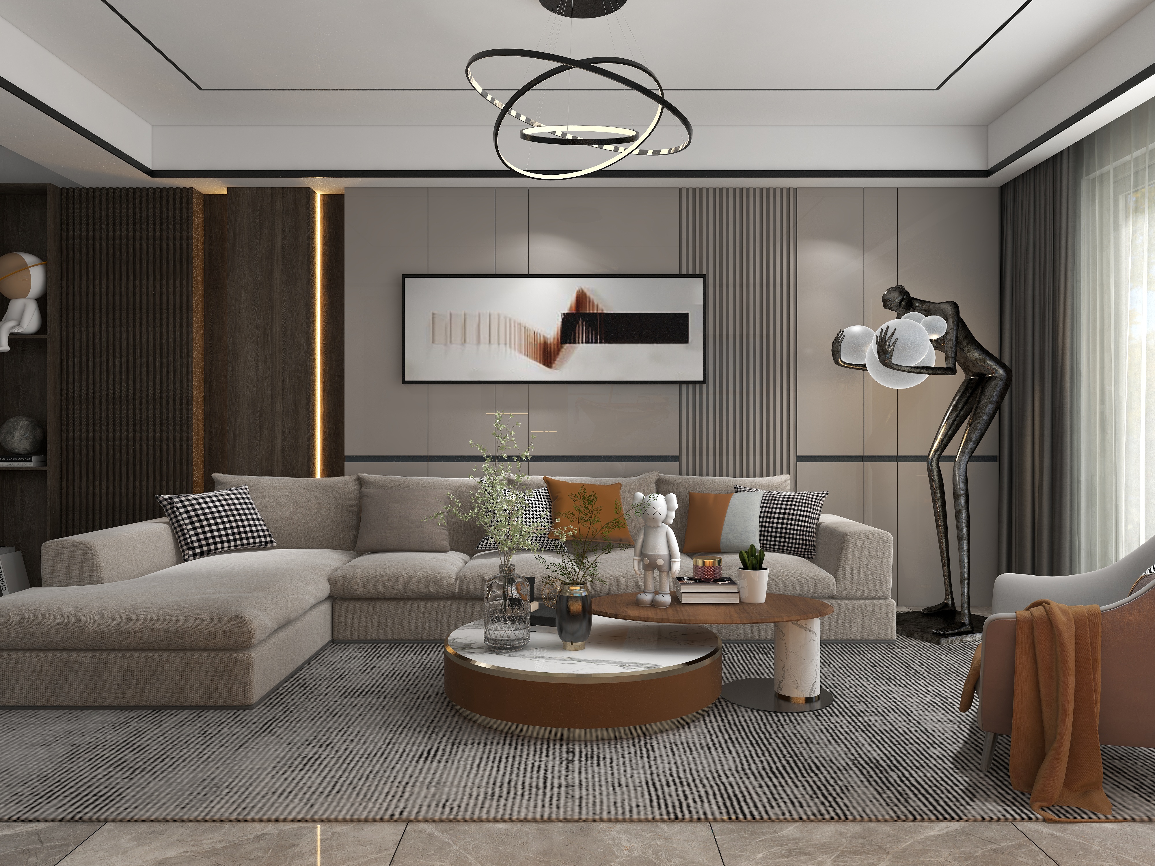 三木家居WYJE-简约客厅-装修设计方案