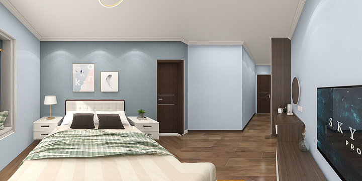 武汉汉口健威-光谷学府2号房-402设计图-副本-装修设计方案