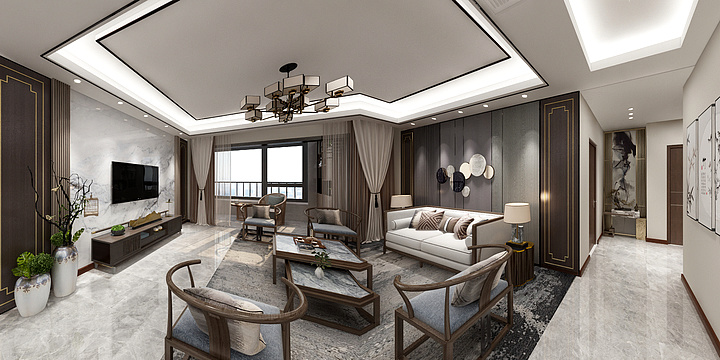 花开再会.-公园九里范老师雅居-装修设计方案