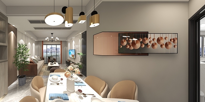 共由先生-香缇时光6-30-3酷家乐-装修设计方案