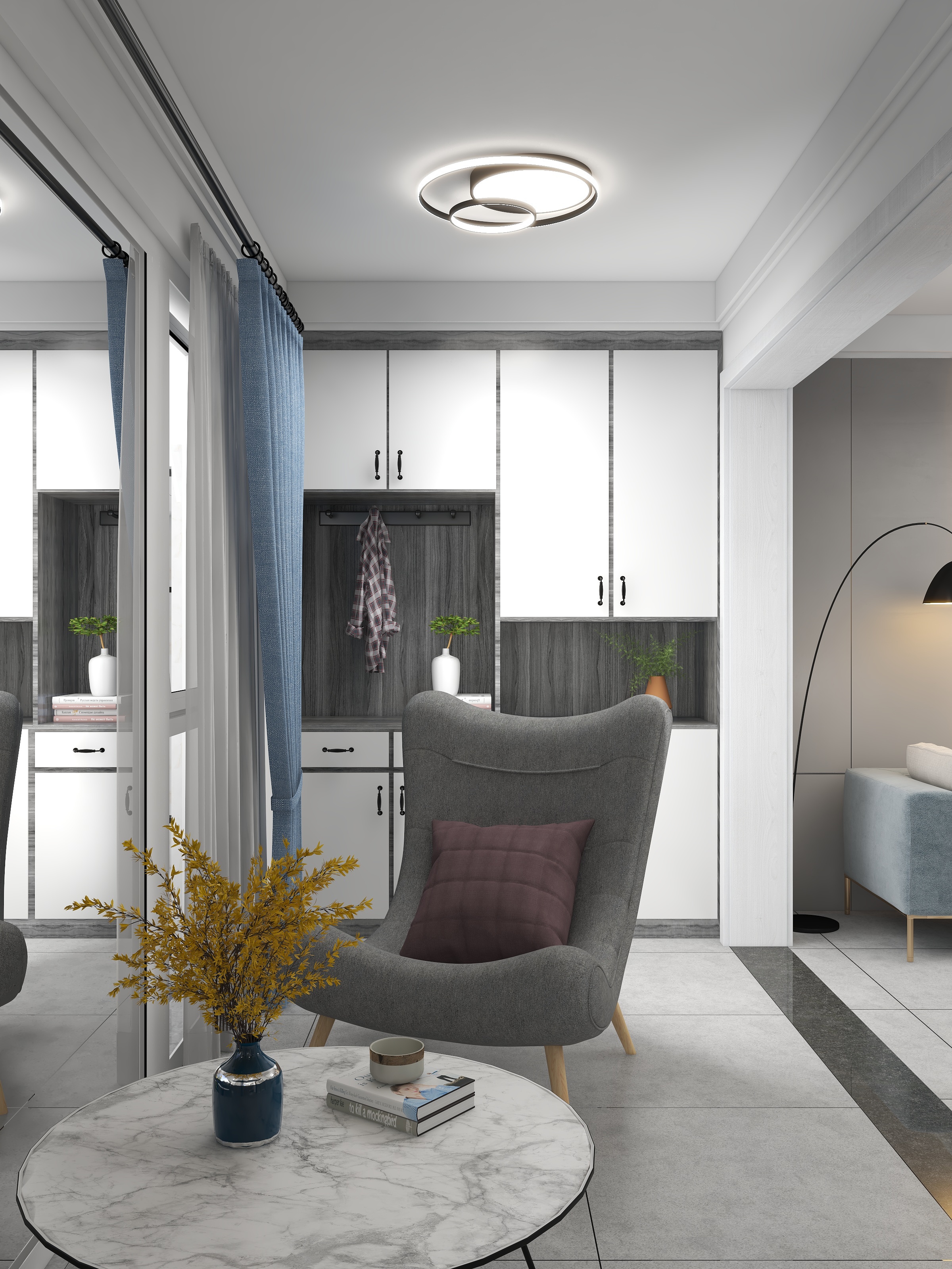 沂杋-80平简约小公寓-装修设计方案