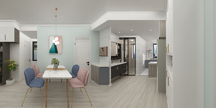 孙工全案设计-农校宿舍楼9号502室田女士雅居-装修设计方案