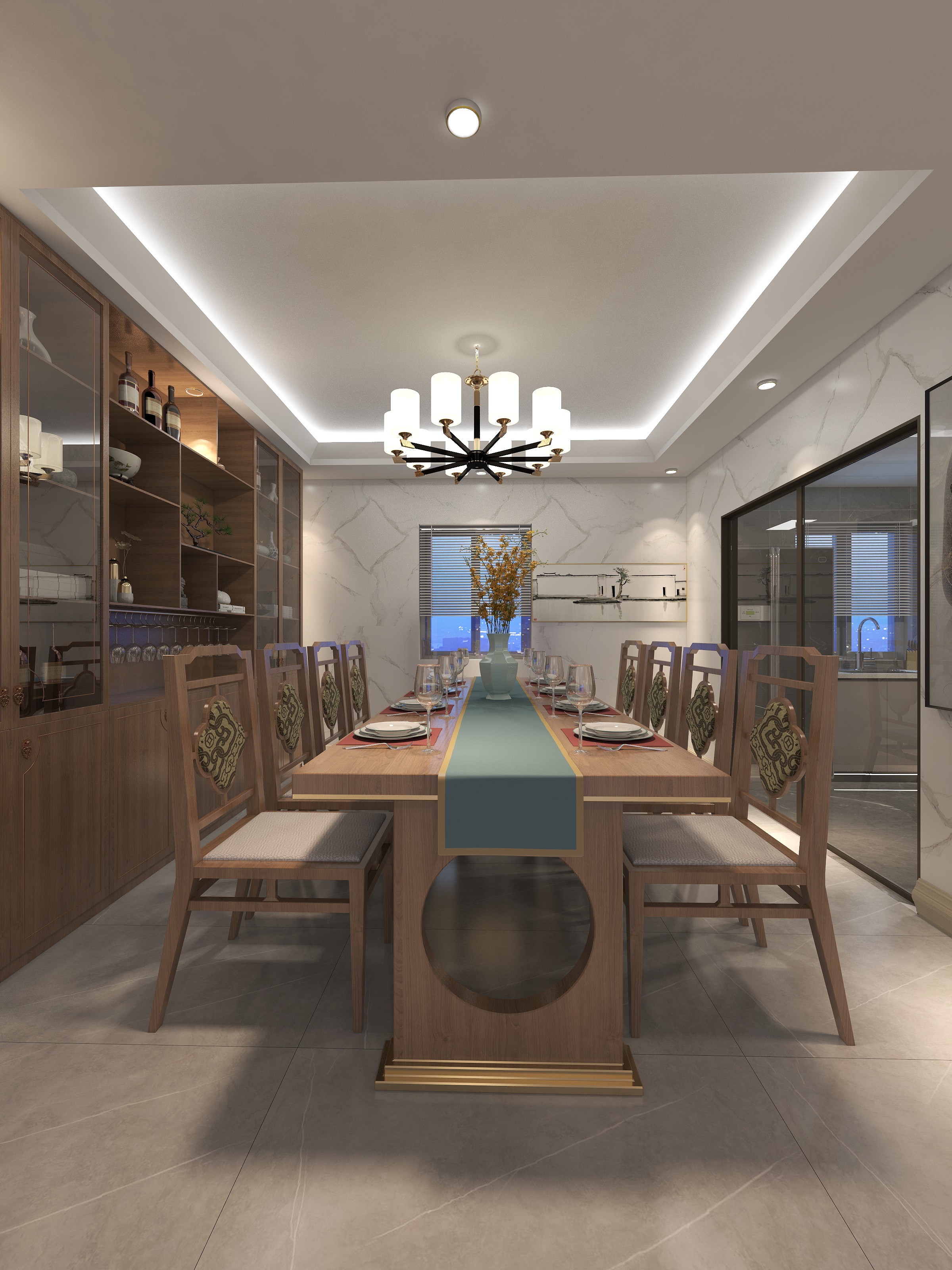 奶茶必加脆波波-鑫江桂花园-装修设计方案