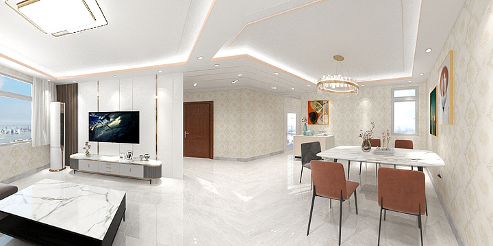 鸿越装饰赵越-御龙国际-装修设计方案