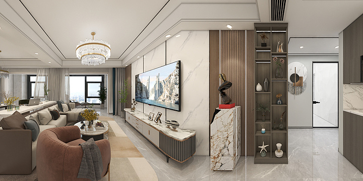 全案设计师杨位标-奥园140 现代-装修设计方案