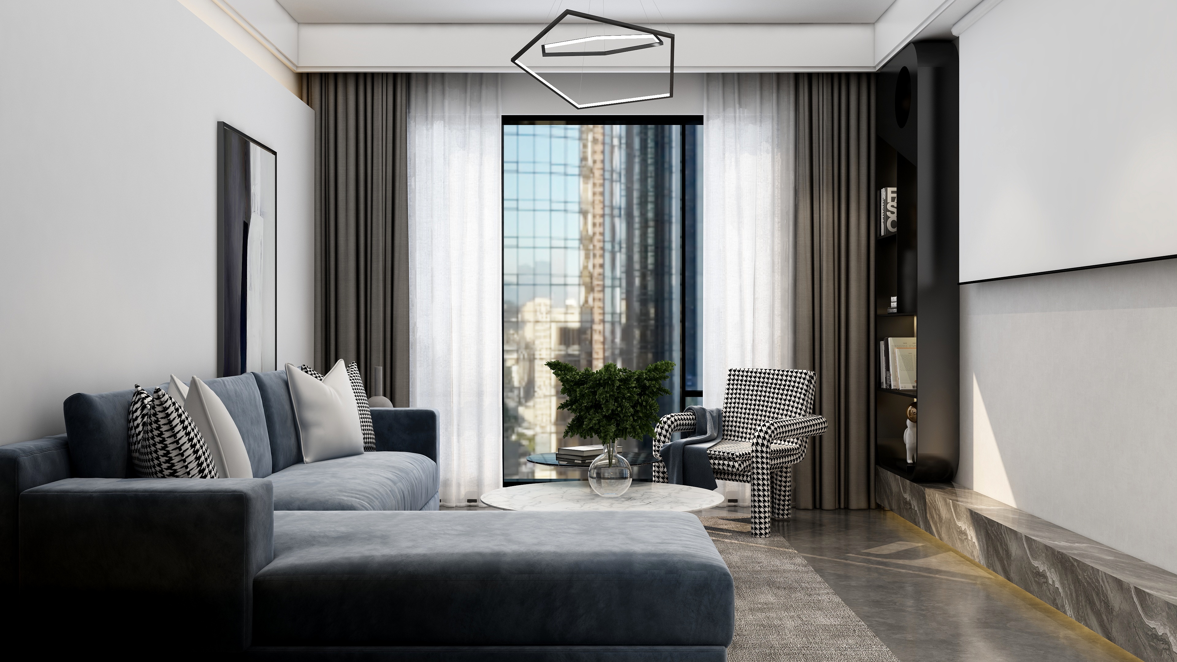 李佳洋-无锡华润江南府82平现代2室装修效果图