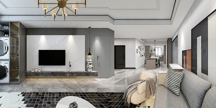 七洛-新城澜悦府（139平轻奢）-装修设计方案