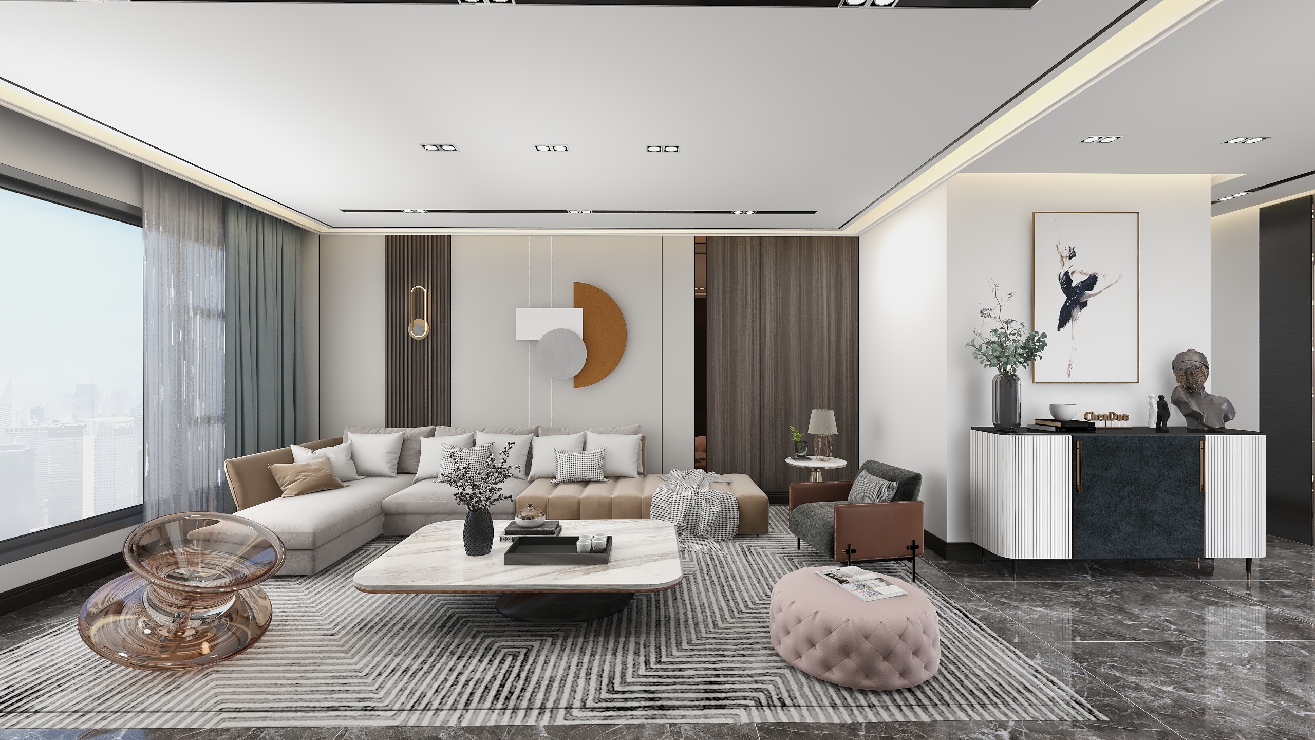 謜空间设计-恒顺锦润悦府-装修设计方案