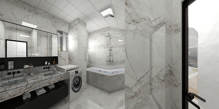 昕野设计工作室-锦华名居许姐效果图-装修设计方案