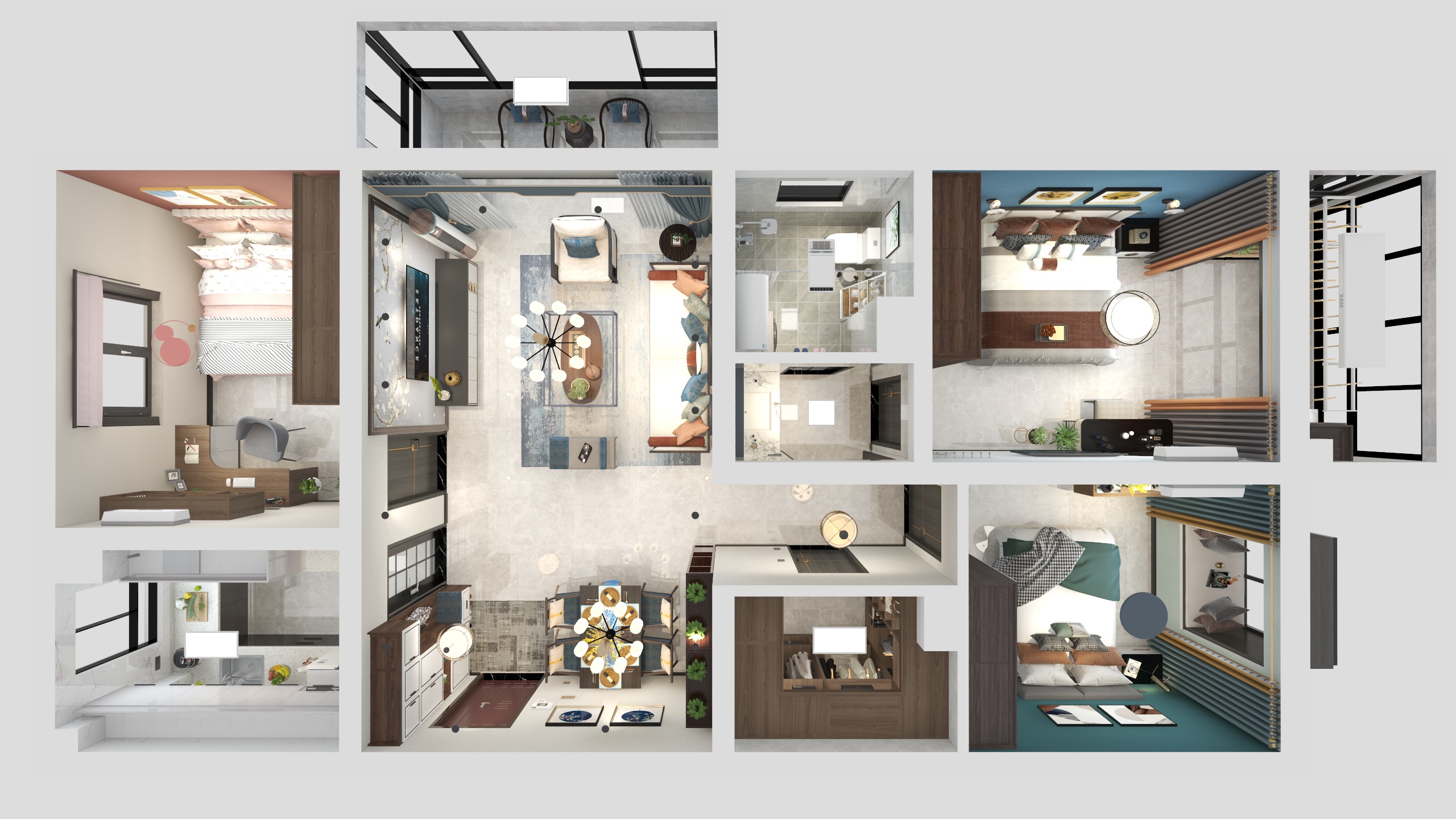 设计师杜忠华-兰亭6-1-1701新中10月17日-装修设计方案