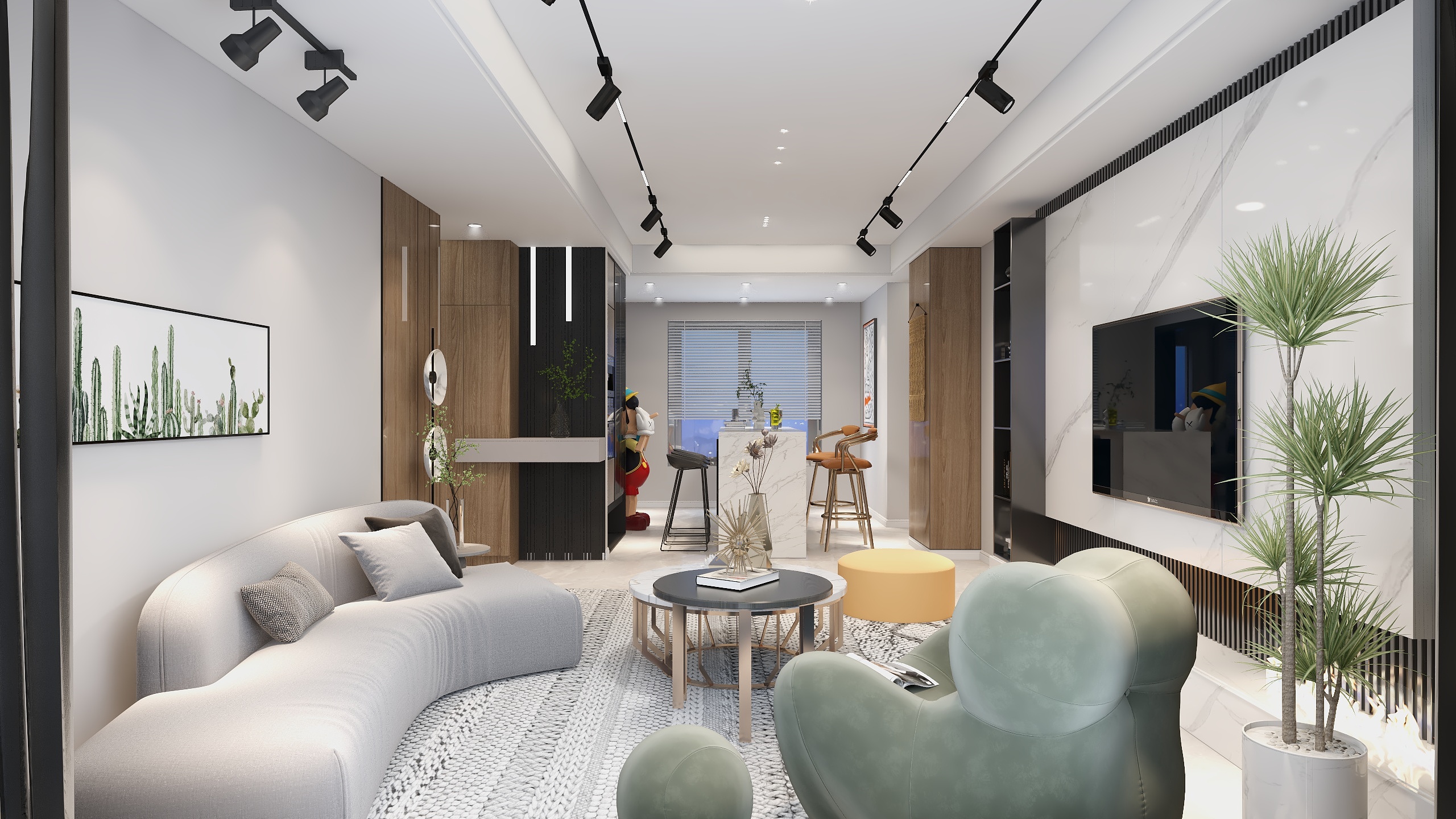 老妖怪做设计-现代中瑞城雅居装修效果图