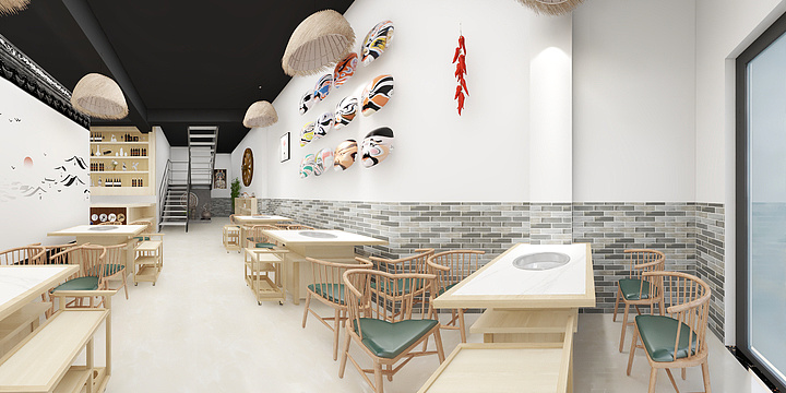 187*UIxh-明亮火锅店门头-装修设计方案