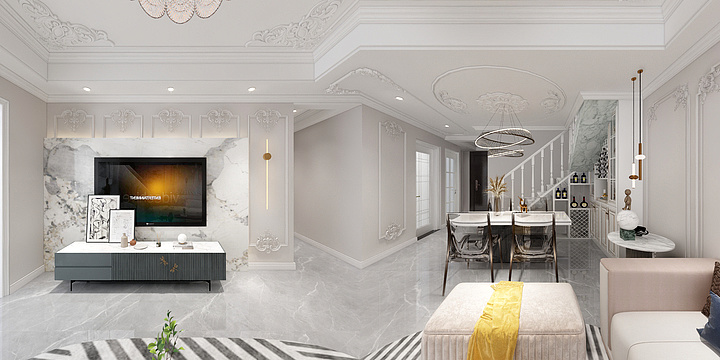 恒洋装饰设计-恒洋装饰逸水鼎城王哥现代风格-装修设计方案