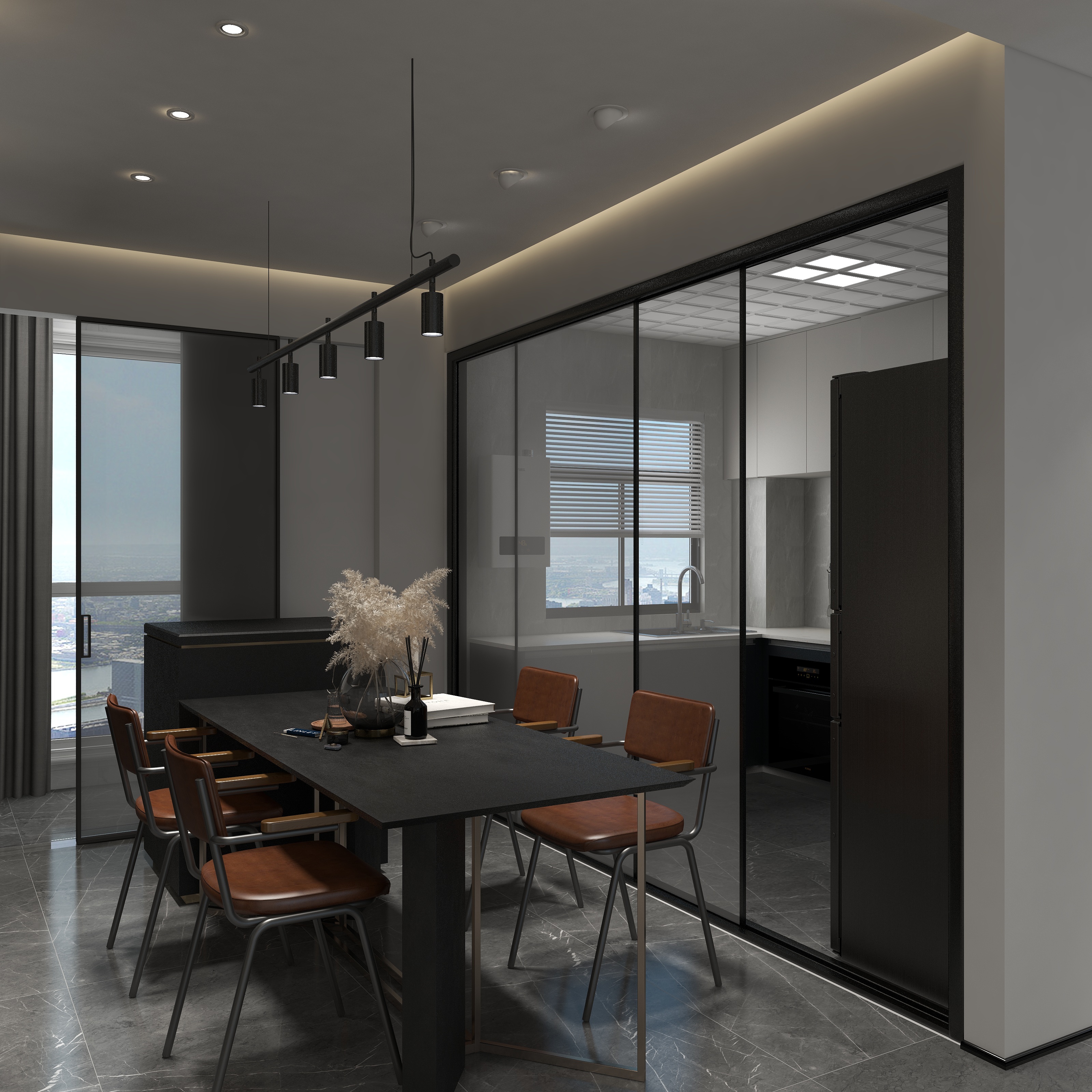 彻俨-中建商务广场住宅A户型-副本-装修设计方案