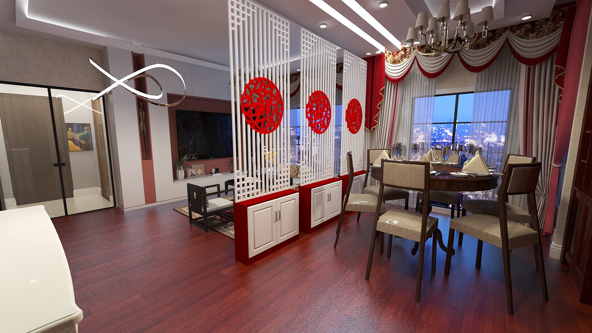 小红帽88-三房二厅-装修设计方案