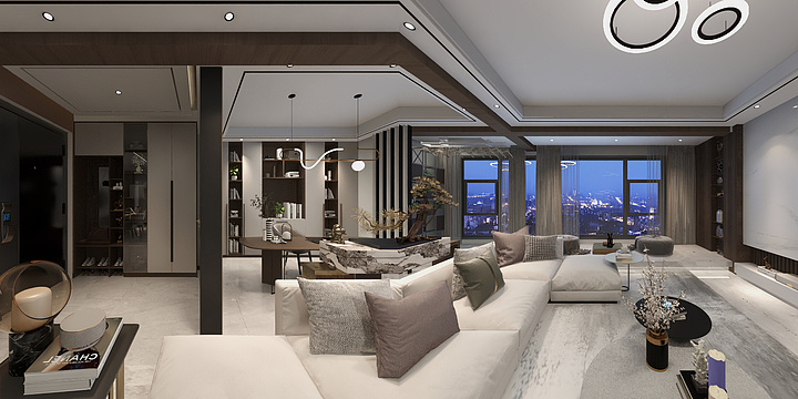 主案设计师张鹏飞-中海悦府141客餐厅-副本-装修设计方案