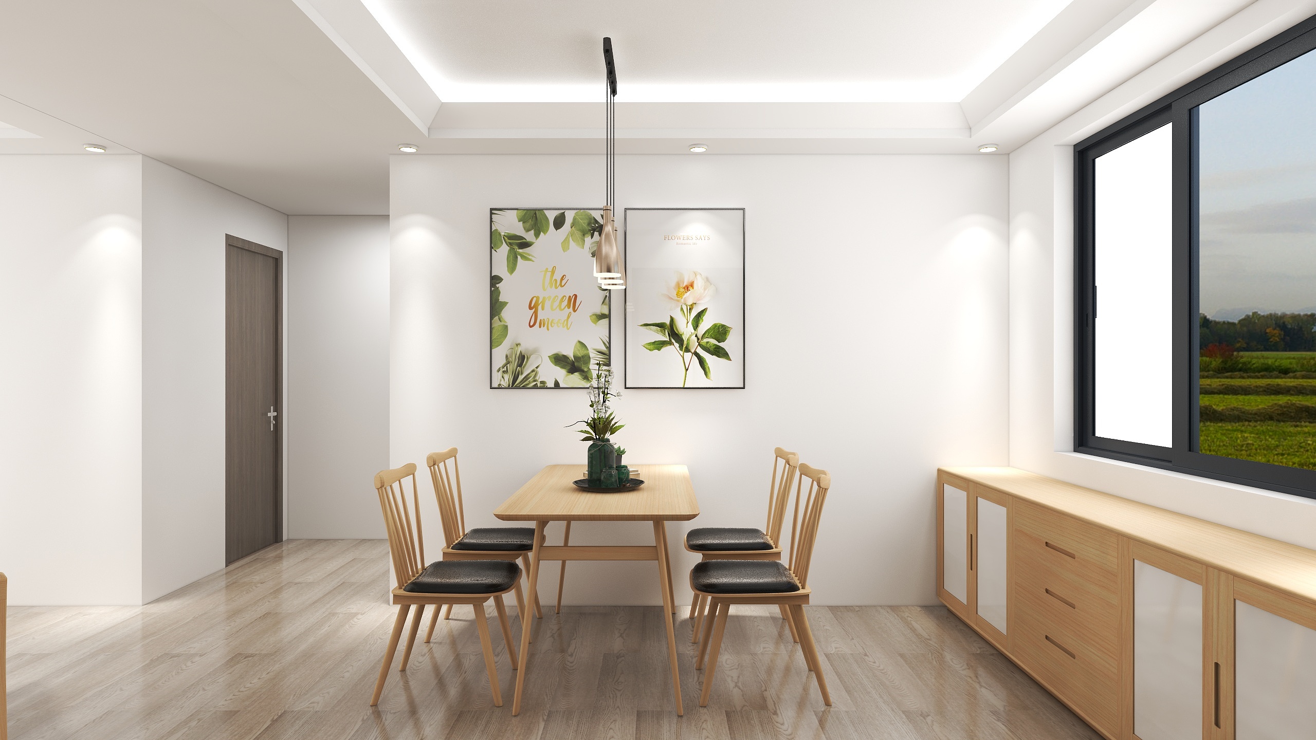 土拨鼠爱设计-华润昆仑域104平方装修效果图