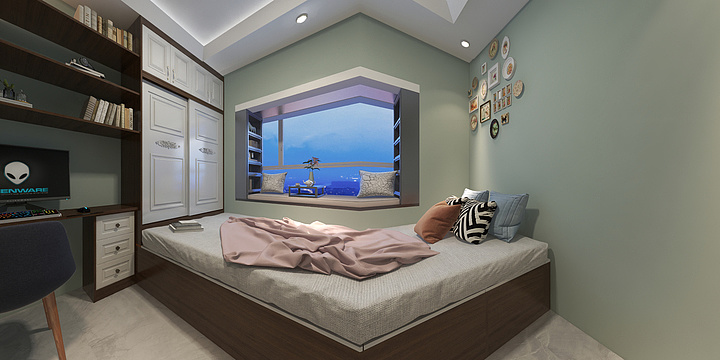 裴旭平-135.98m美式简约-装修设计方案