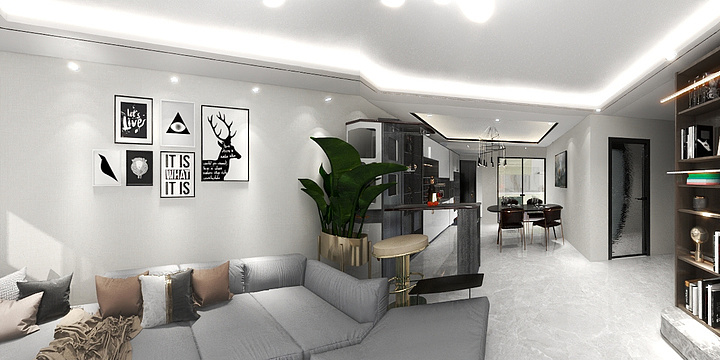 鹏博装饰，家具定制中15082822620-佳源广场罗应辉-装修设计方案