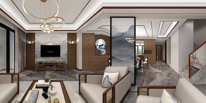 設計空間-中梁别墅-装修设计方案