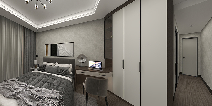 设计I梦-7-1-104-冯局（现代轻奢）-装修设计方案