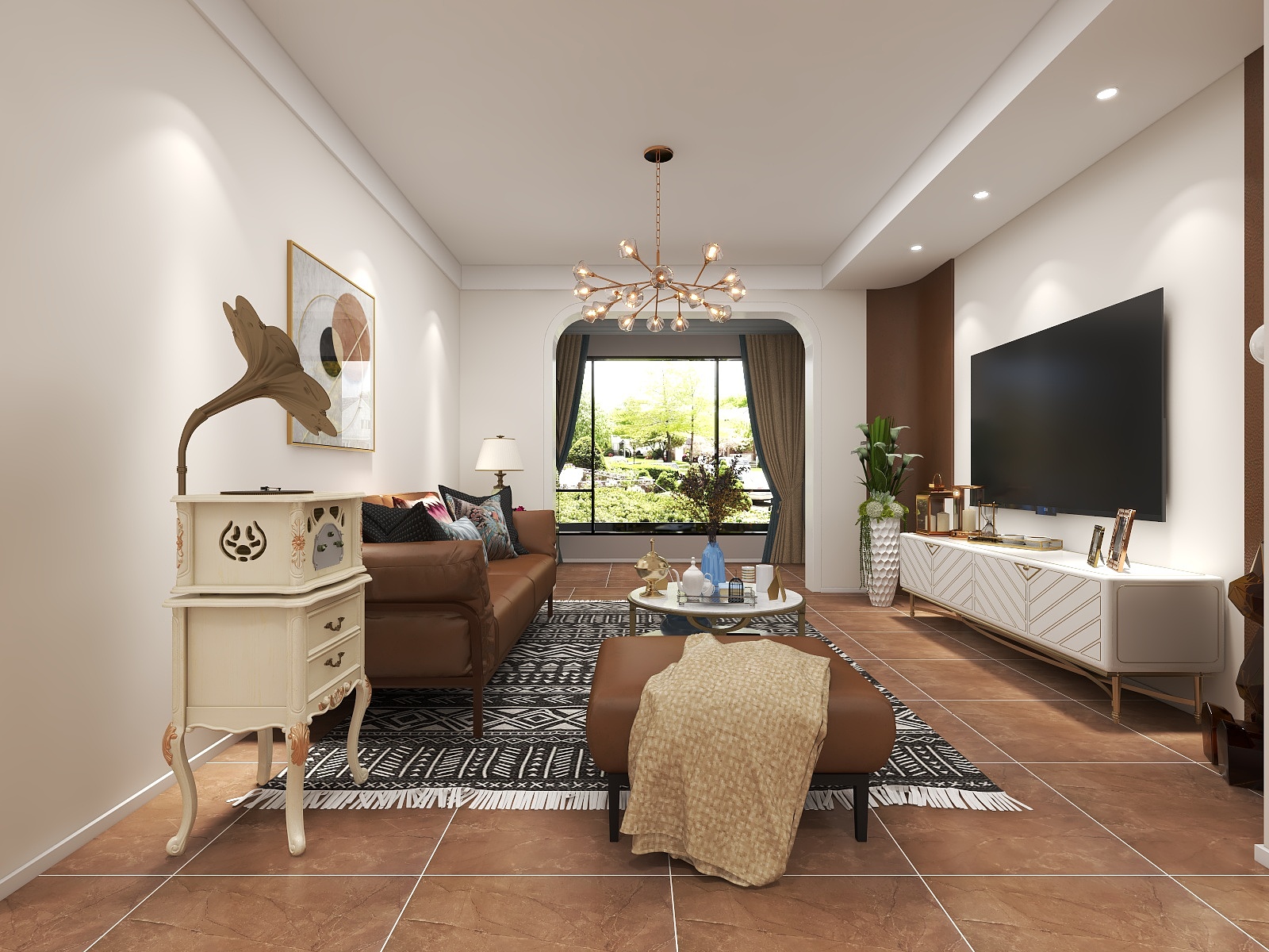 白亚娟-建业复古美式-装修设计方案