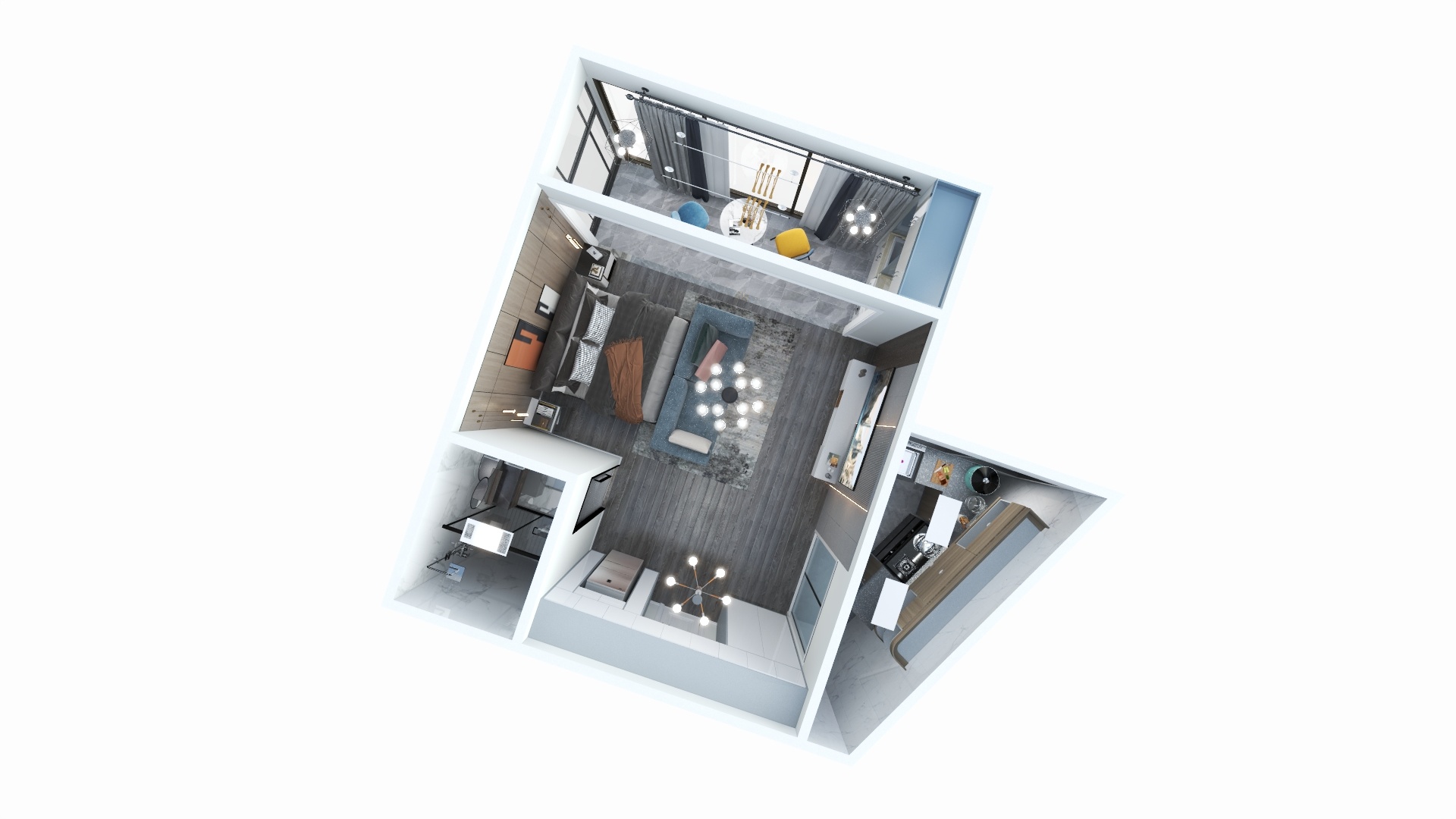 沂杋-贵州B户型1楼改-装修设计方案