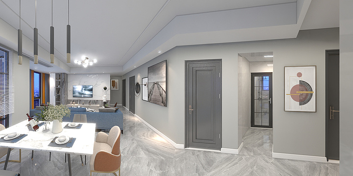 设计师李蓉-雅安金科学府-LR-装修设计方案