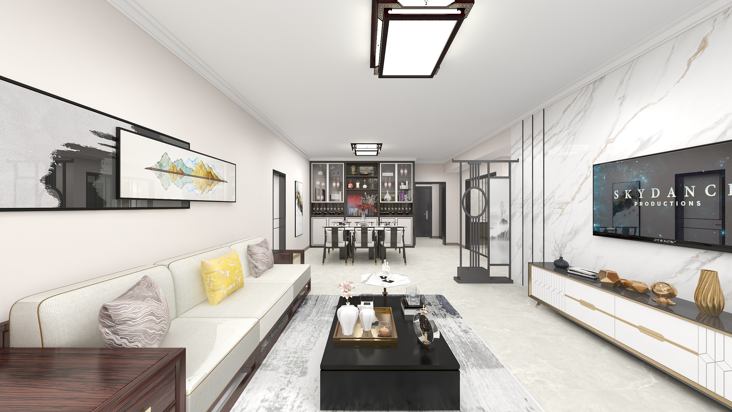 格创装饰设计-御景国际-新中式-装修设计方案