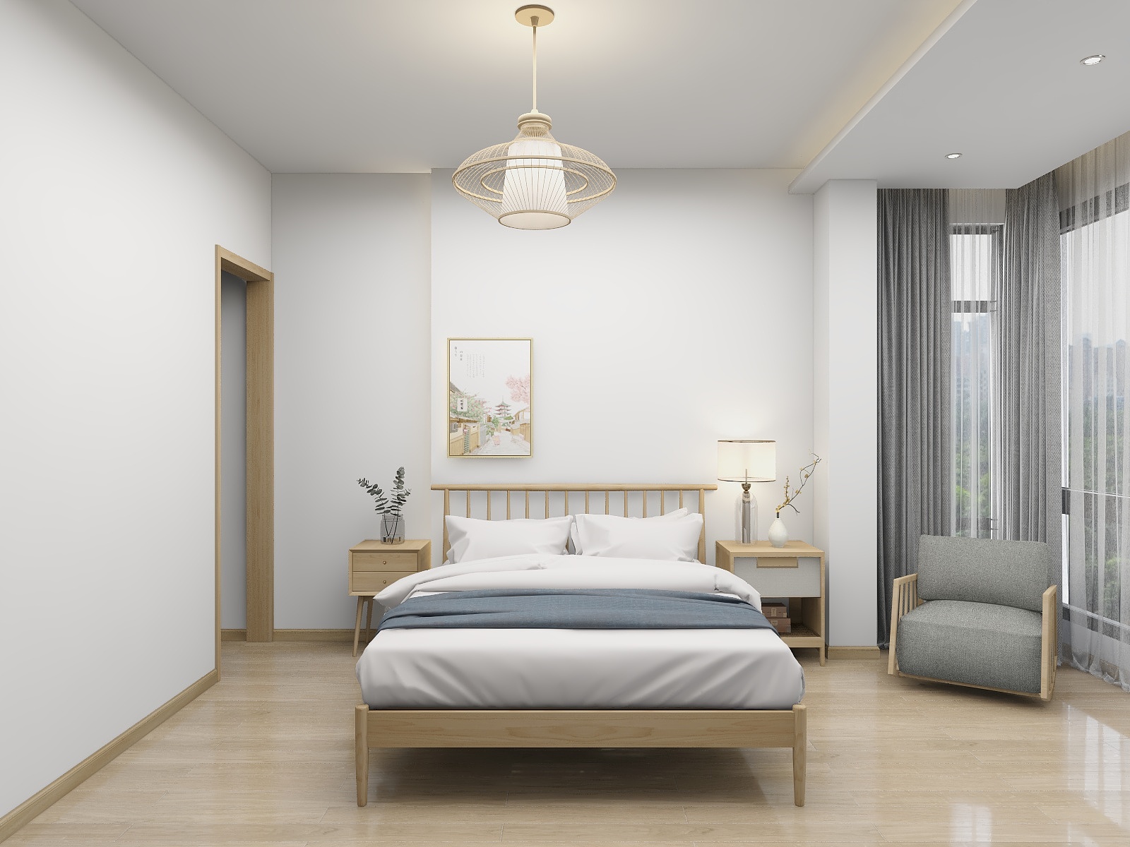 舒恩恒创装饰设计-白茶街二楼日式-装修设计方案