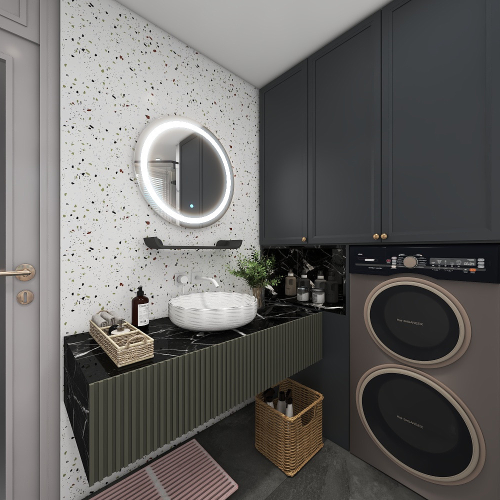 北宸空間設計-【浮生·若梦】260平法式轻奢一层卫生间装修效果图第3张