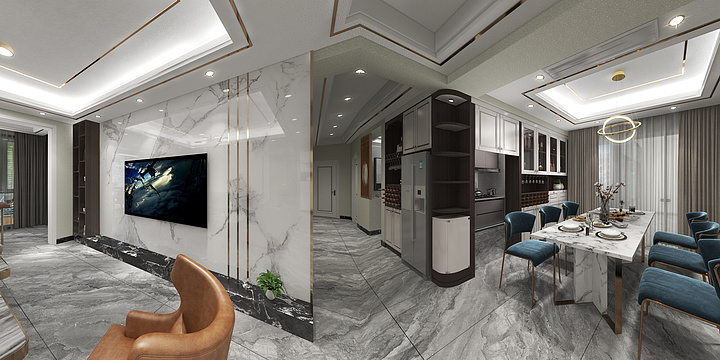 百色大津梁胜姜-春天茗城2-1605-装修设计方案